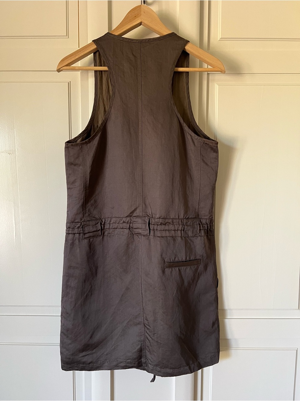 Theory Racerback Utility Dress with Front Zip - Picture 3 of 6